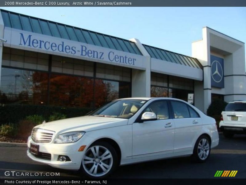 Arctic White / Savanna/Cashmere 2008 Mercedes-Benz C 300 Luxury