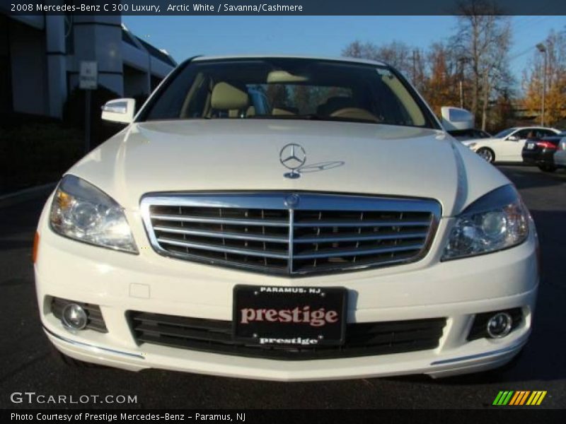Arctic White / Savanna/Cashmere 2008 Mercedes-Benz C 300 Luxury