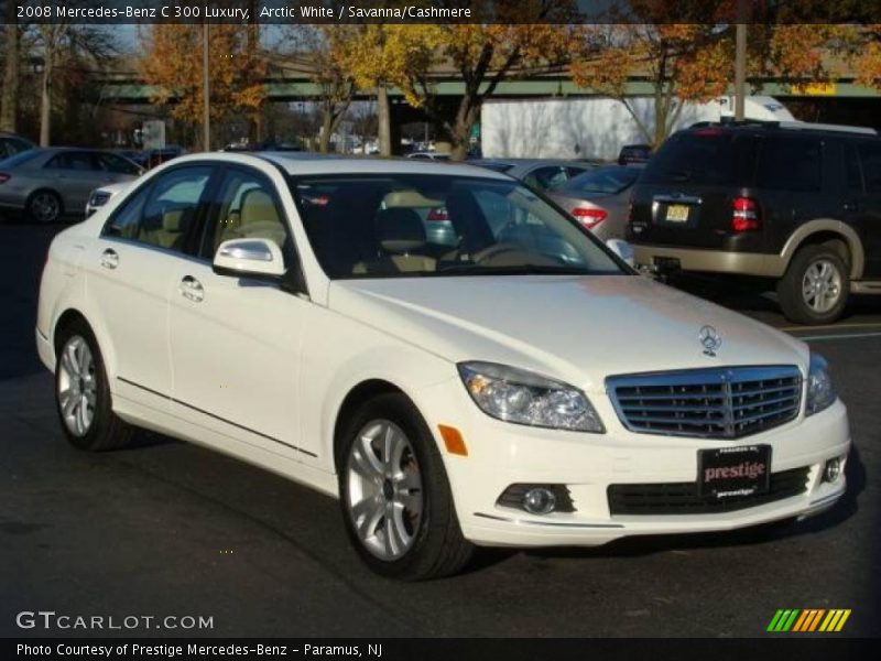 Arctic White / Savanna/Cashmere 2008 Mercedes-Benz C 300 Luxury