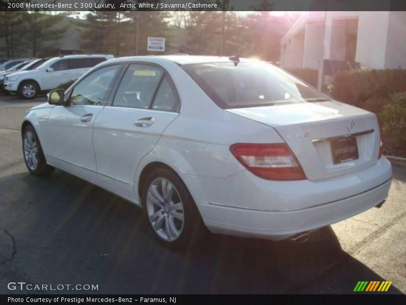 Arctic White / Savanna/Cashmere 2008 Mercedes-Benz C 300 Luxury