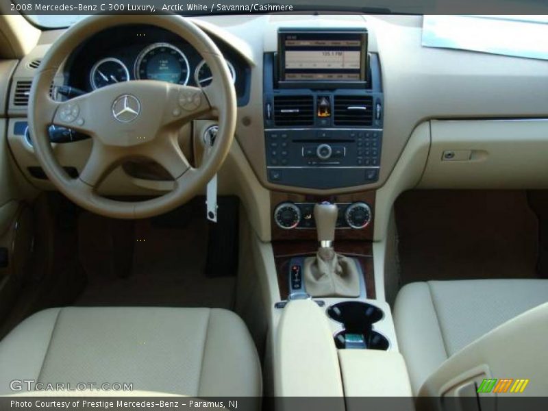 Arctic White / Savanna/Cashmere 2008 Mercedes-Benz C 300 Luxury