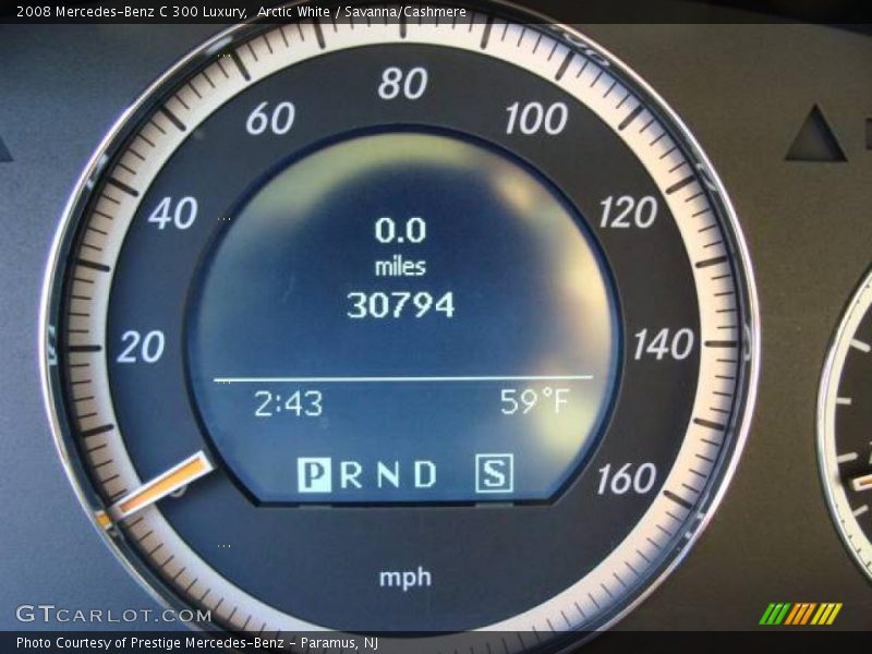 Arctic White / Savanna/Cashmere 2008 Mercedes-Benz C 300 Luxury
