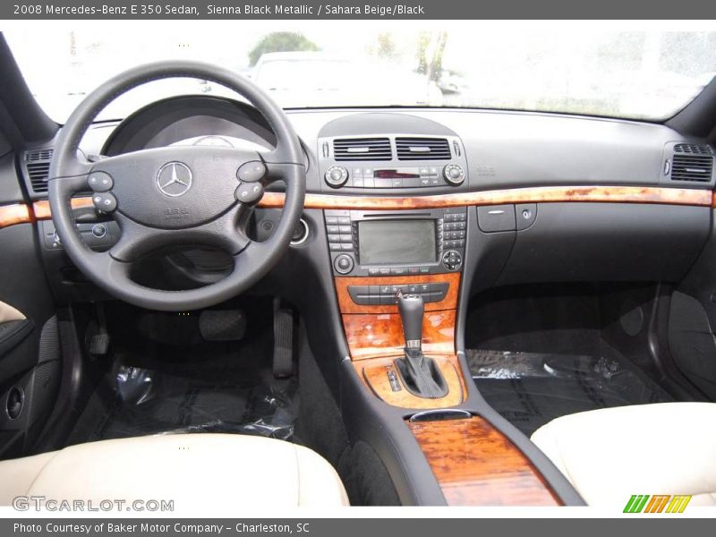 Sienna Black Metallic / Sahara Beige/Black 2008 Mercedes-Benz E 350 Sedan