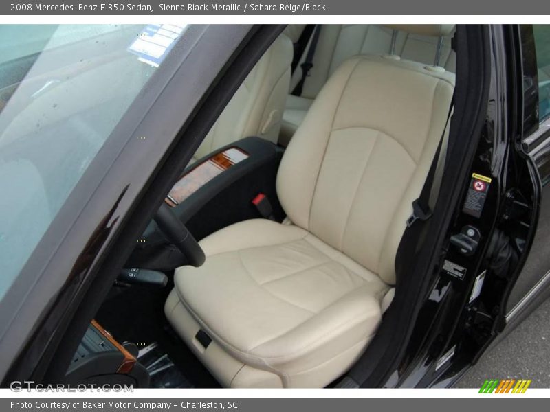Sienna Black Metallic / Sahara Beige/Black 2008 Mercedes-Benz E 350 Sedan