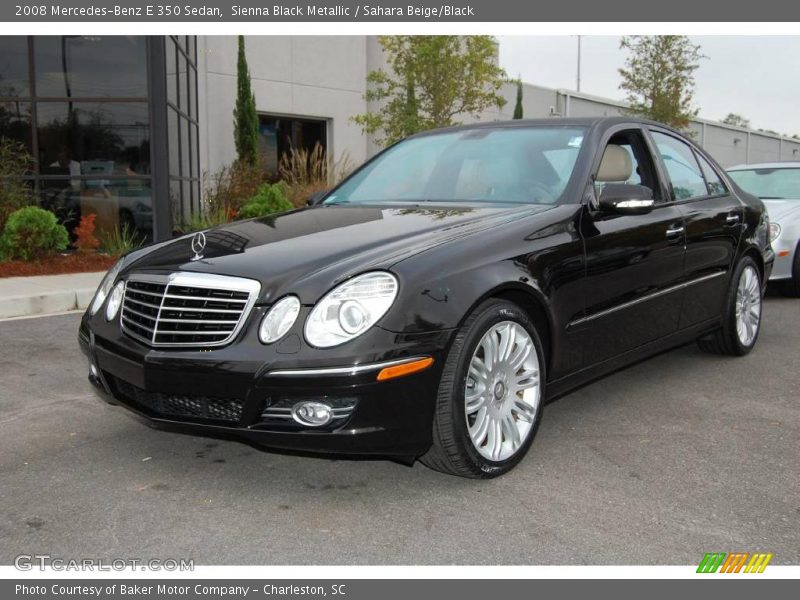 Sienna Black Metallic / Sahara Beige/Black 2008 Mercedes-Benz E 350 Sedan