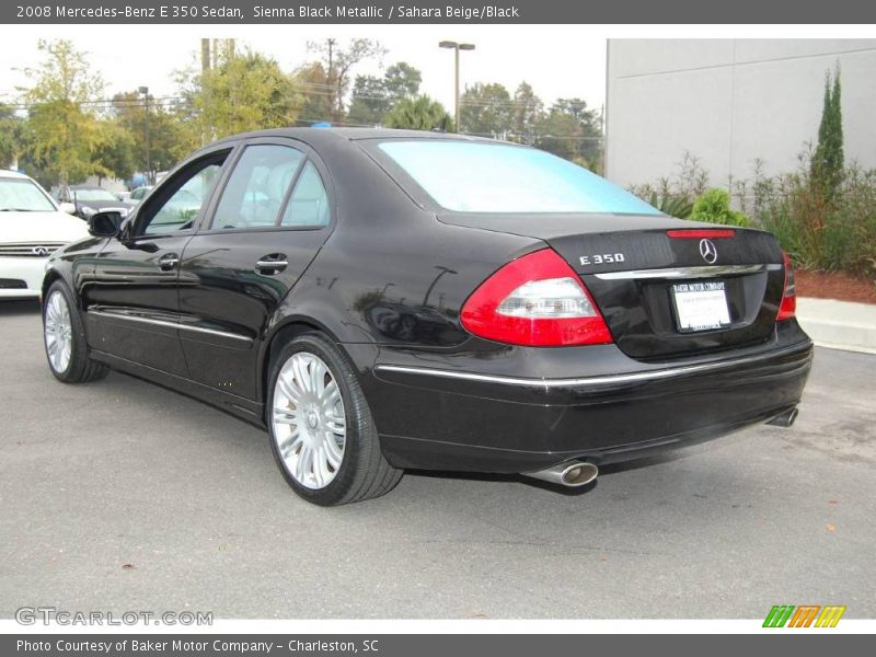 Sienna Black Metallic / Sahara Beige/Black 2008 Mercedes-Benz E 350 Sedan