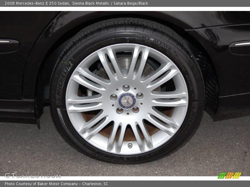 Sienna Black Metallic / Sahara Beige/Black 2008 Mercedes-Benz E 350 Sedan