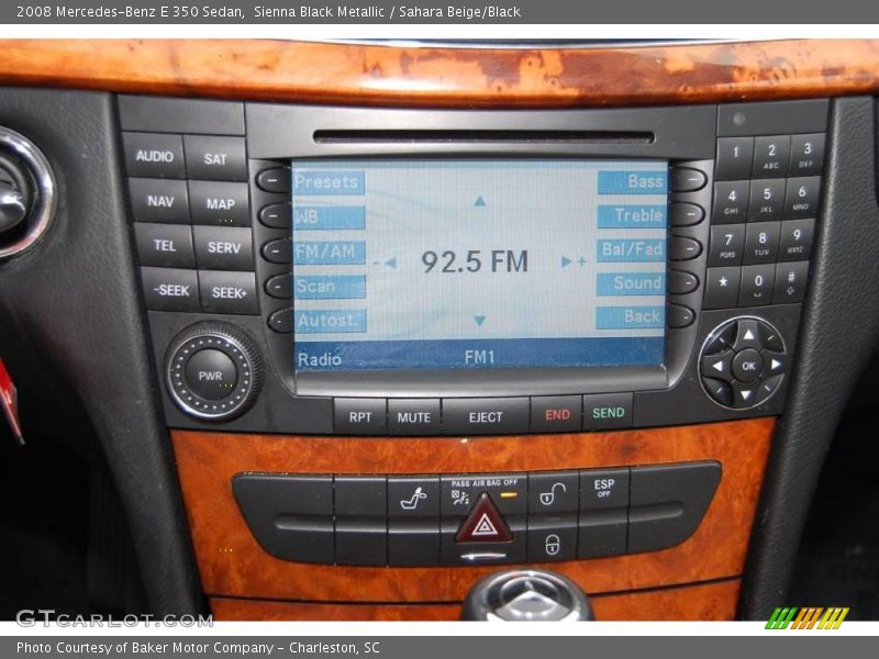 Sienna Black Metallic / Sahara Beige/Black 2008 Mercedes-Benz E 350 Sedan
