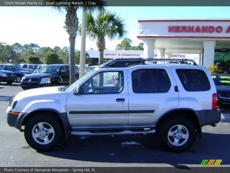 Silver Lightning Metallic / Gray 2004 Nissan Xterra XE