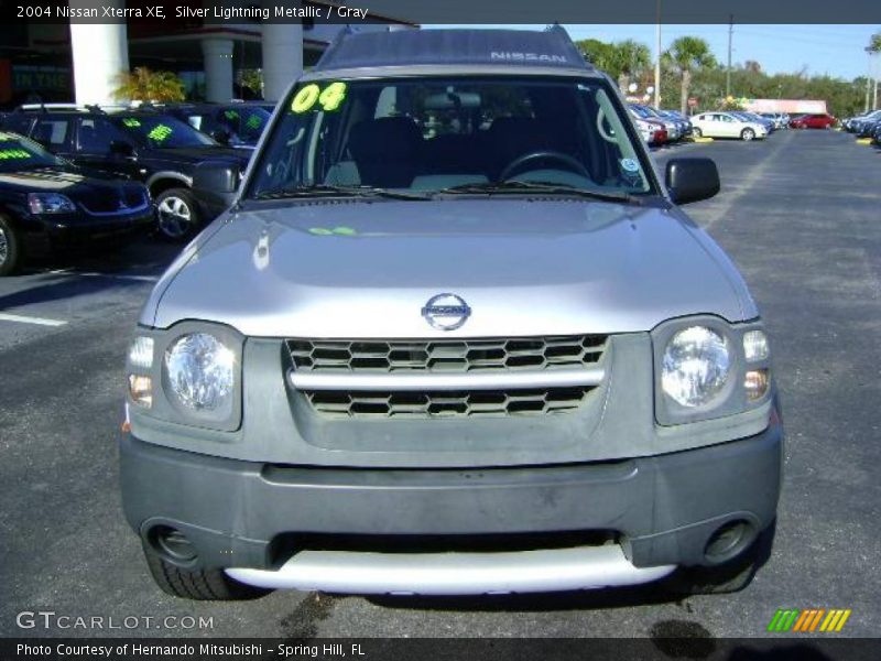 Silver Lightning Metallic / Gray 2004 Nissan Xterra XE