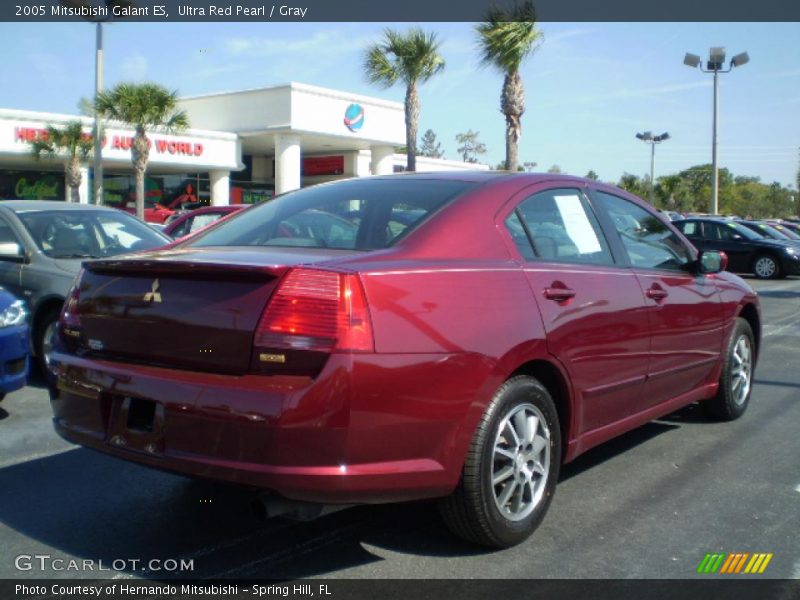 Ultra Red Pearl / Gray 2005 Mitsubishi Galant ES