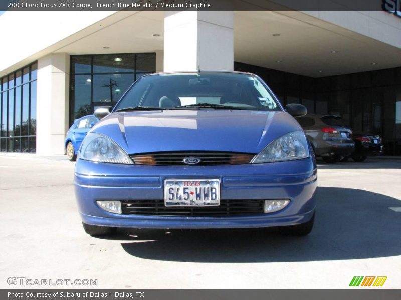French Blue Metallic / Medium Graphite 2003 Ford Focus ZX3 Coupe