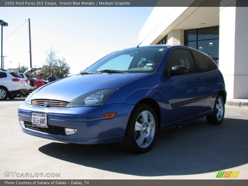 French Blue Metallic / Medium Graphite 2003 Ford Focus ZX3 Coupe