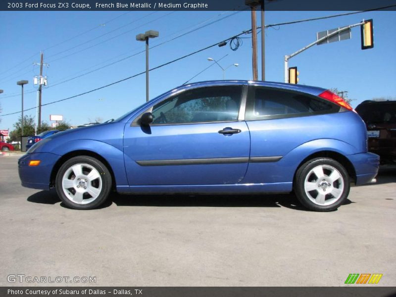 French Blue Metallic / Medium Graphite 2003 Ford Focus ZX3 Coupe