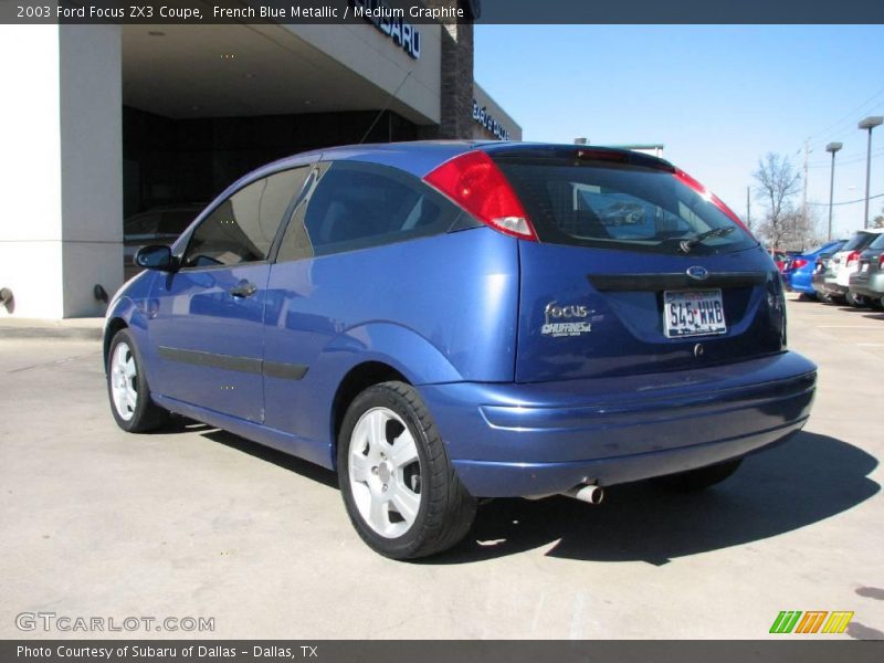French Blue Metallic / Medium Graphite 2003 Ford Focus ZX3 Coupe