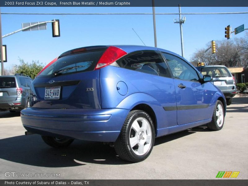 French Blue Metallic / Medium Graphite 2003 Ford Focus ZX3 Coupe