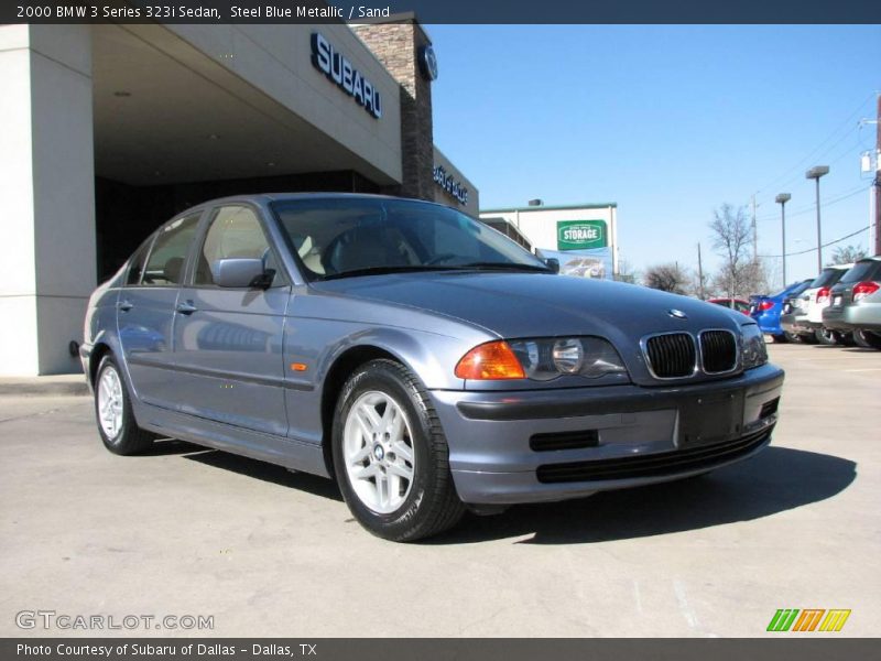 Steel Blue Metallic / Sand 2000 BMW 3 Series 323i Sedan