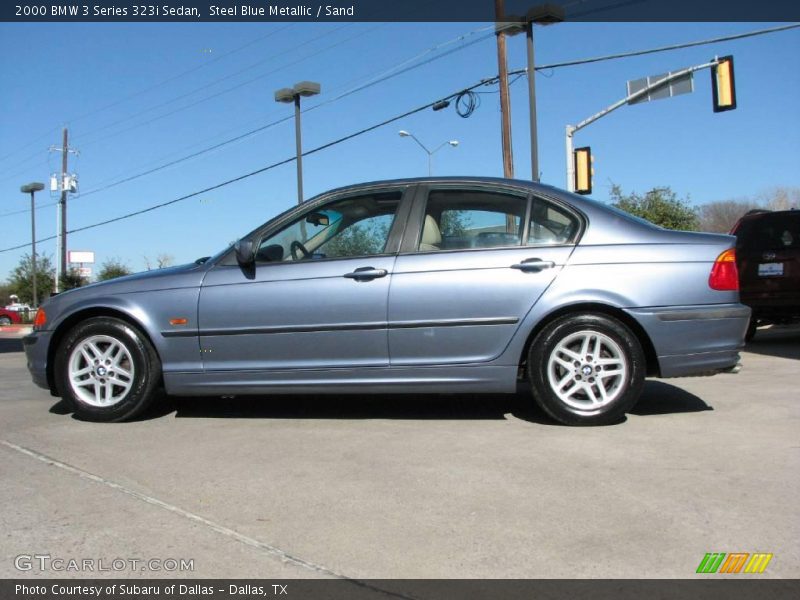 Steel Blue Metallic / Sand 2000 BMW 3 Series 323i Sedan