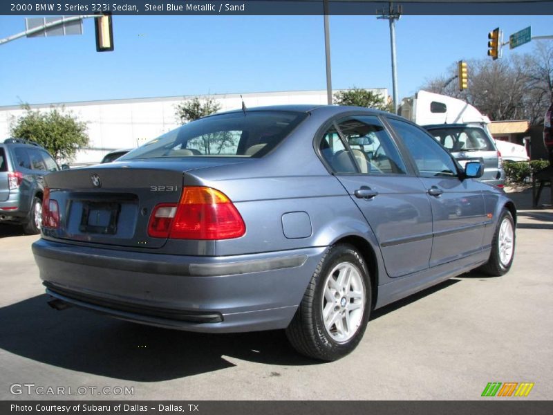 Steel Blue Metallic / Sand 2000 BMW 3 Series 323i Sedan