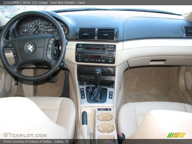 Steel Blue Metallic / Sand 2000 BMW 3 Series 323i Sedan