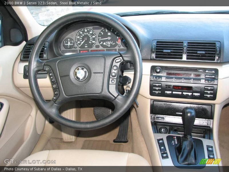 Steel Blue Metallic / Sand 2000 BMW 3 Series 323i Sedan