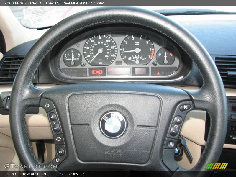 Steel Blue Metallic / Sand 2000 BMW 3 Series 323i Sedan