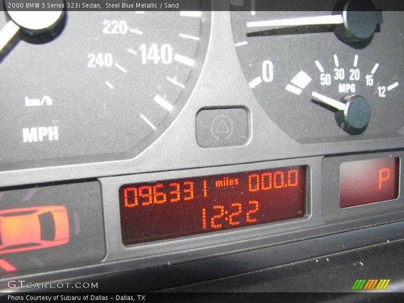 Steel Blue Metallic / Sand 2000 BMW 3 Series 323i Sedan