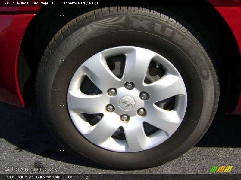 Cranberry Red / Beige 2007 Hyundai Entourage GLS