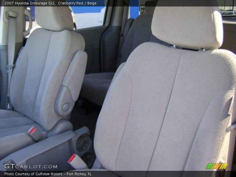 Cranberry Red / Beige 2007 Hyundai Entourage GLS