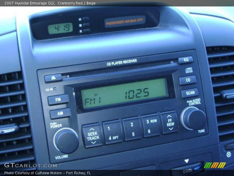 Cranberry Red / Beige 2007 Hyundai Entourage GLS