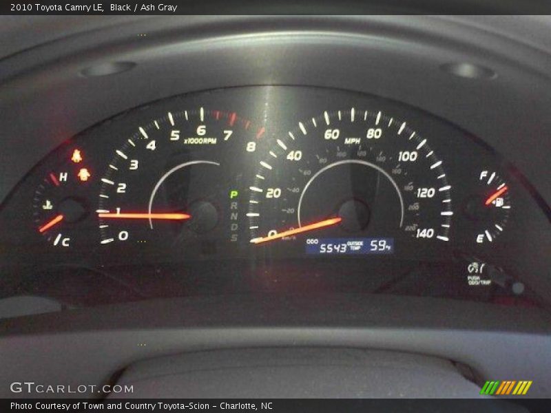 Black / Ash Gray 2010 Toyota Camry LE