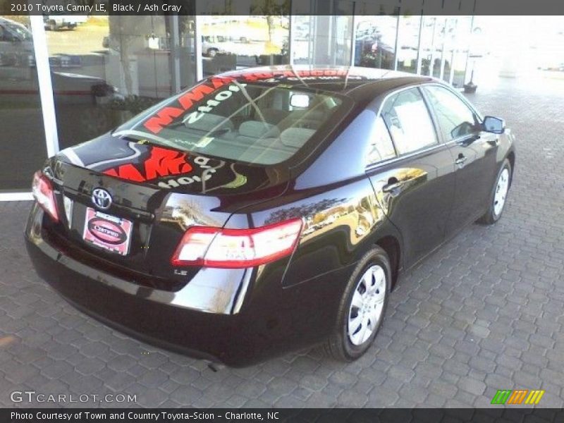 Black / Ash Gray 2010 Toyota Camry LE