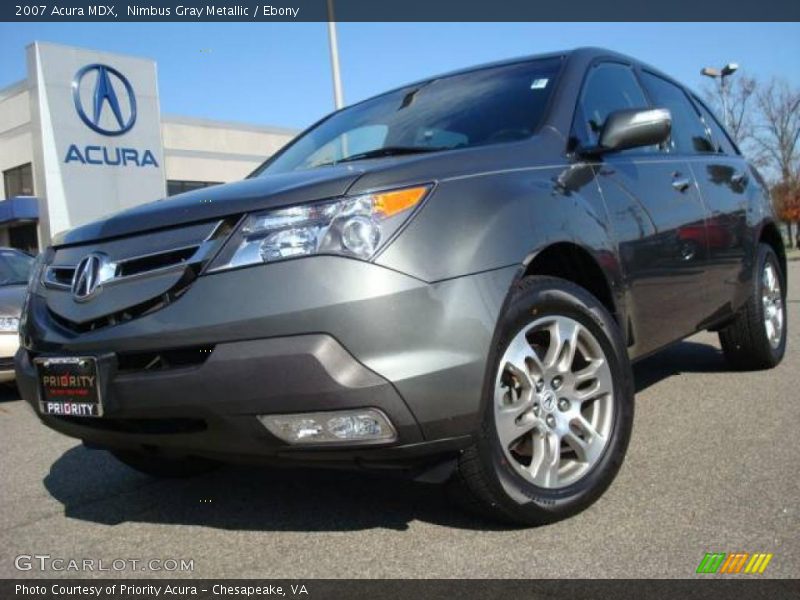 Nimbus Gray Metallic / Ebony 2007 Acura MDX