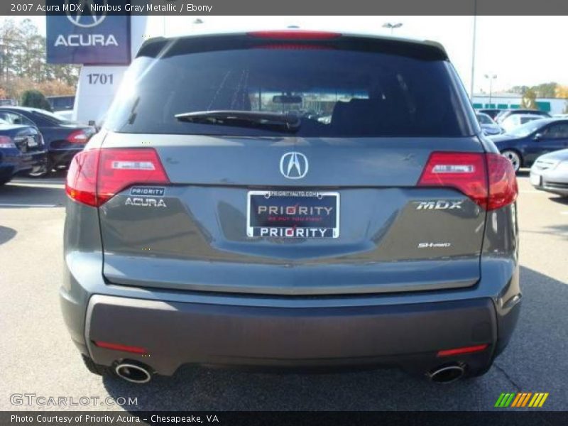 Nimbus Gray Metallic / Ebony 2007 Acura MDX