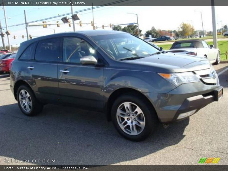 Nimbus Gray Metallic / Ebony 2007 Acura MDX