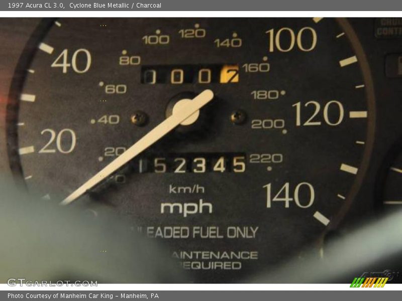 Cyclone Blue Metallic / Charcoal 1997 Acura CL 3.0