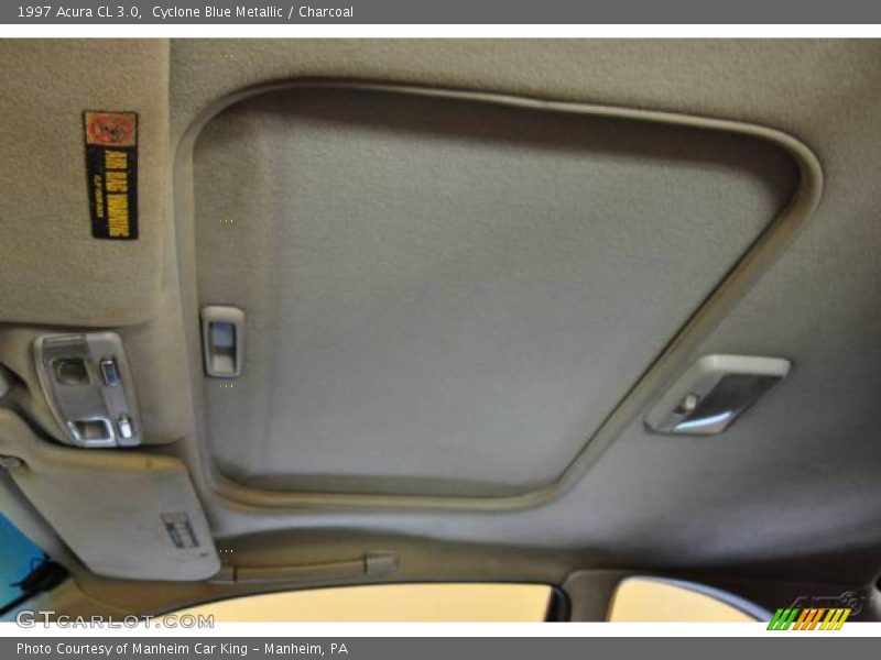 Cyclone Blue Metallic / Charcoal 1997 Acura CL 3.0