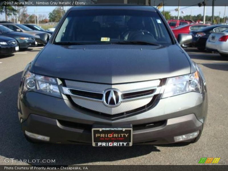 Nimbus Gray Metallic / Ebony 2007 Acura MDX