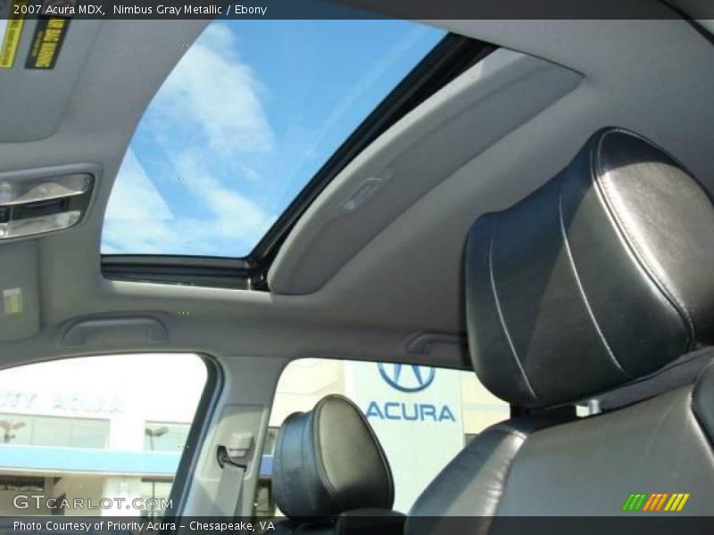 Nimbus Gray Metallic / Ebony 2007 Acura MDX