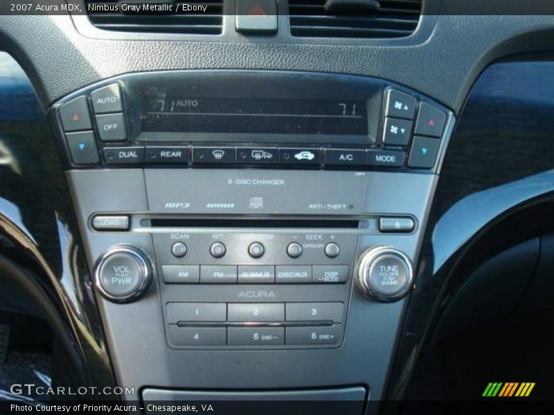 Nimbus Gray Metallic / Ebony 2007 Acura MDX