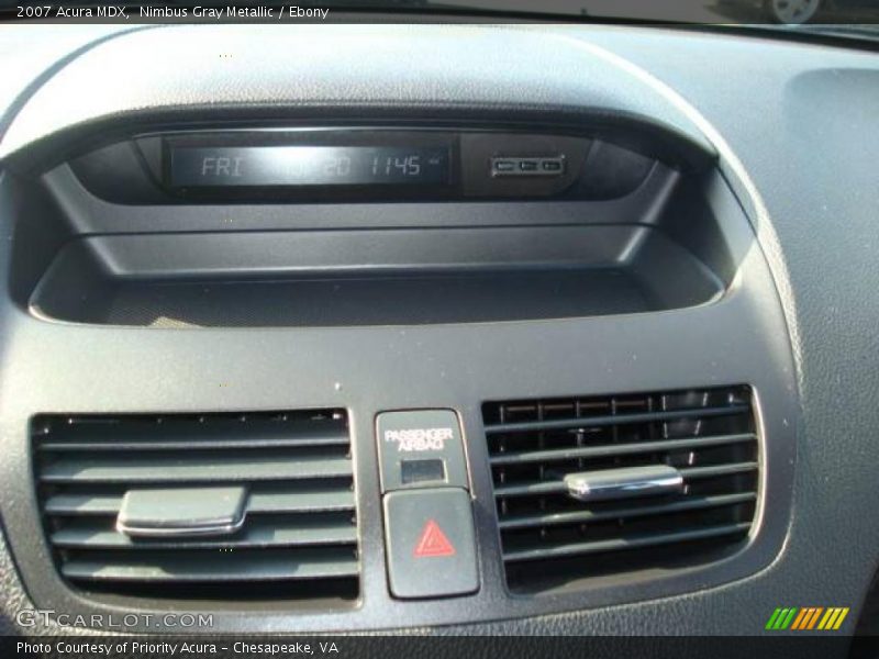 Nimbus Gray Metallic / Ebony 2007 Acura MDX