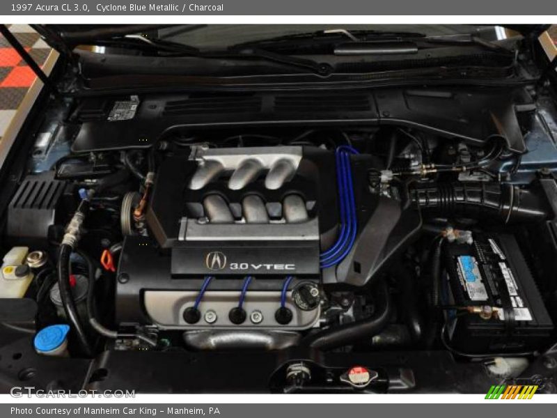 Cyclone Blue Metallic / Charcoal 1997 Acura CL 3.0