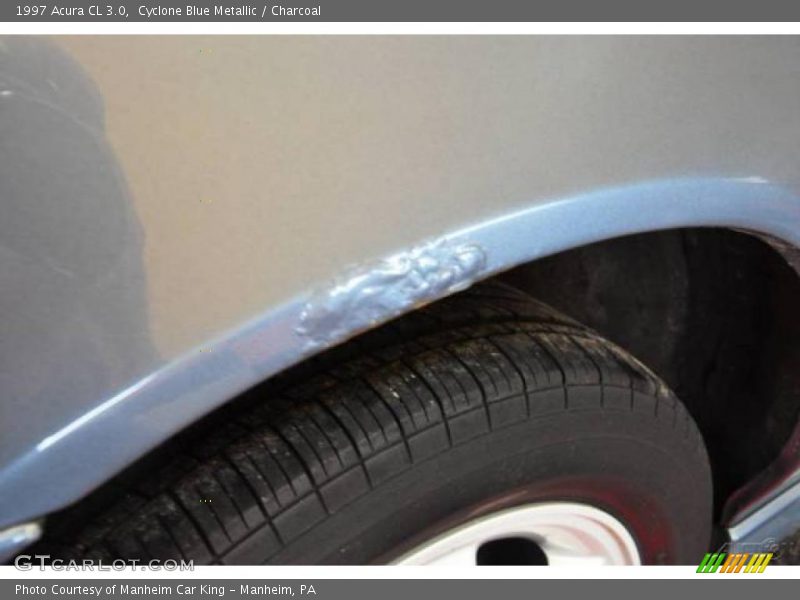 Cyclone Blue Metallic / Charcoal 1997 Acura CL 3.0