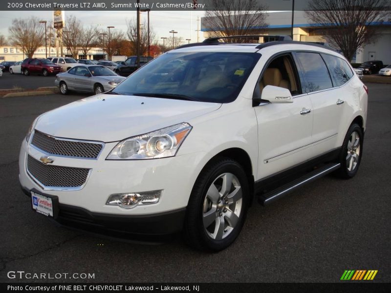 Summit White / Cashmere/Ebony 2009 Chevrolet Traverse LTZ AWD