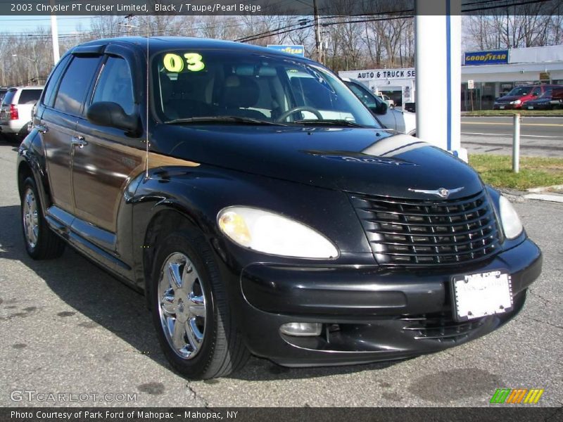 Black / Taupe/Pearl Beige 2003 Chrysler PT Cruiser Limited
