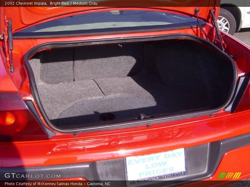Bright Red / Medium Gray 2002 Chevrolet Impala