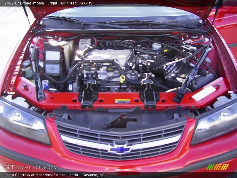 Bright Red / Medium Gray 2002 Chevrolet Impala