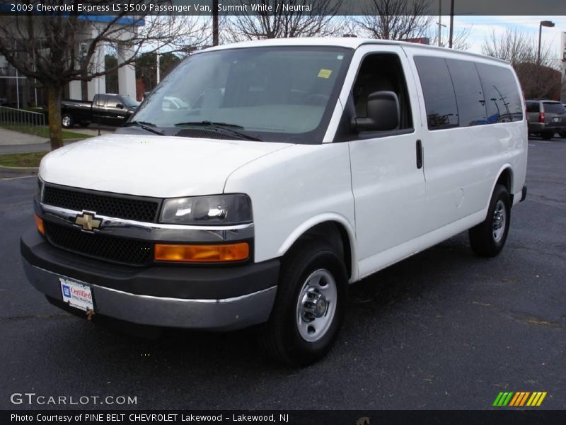 Summit White / Neutral 2009 Chevrolet Express LS 3500 Passenger Van