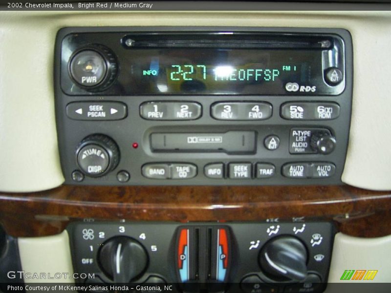 Bright Red / Medium Gray 2002 Chevrolet Impala