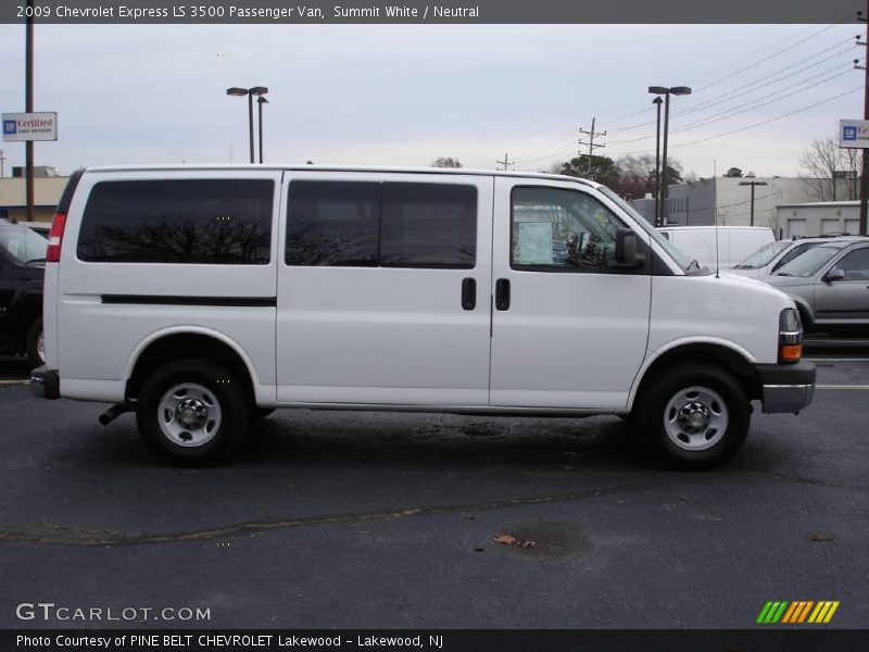 Summit White / Neutral 2009 Chevrolet Express LS 3500 Passenger Van